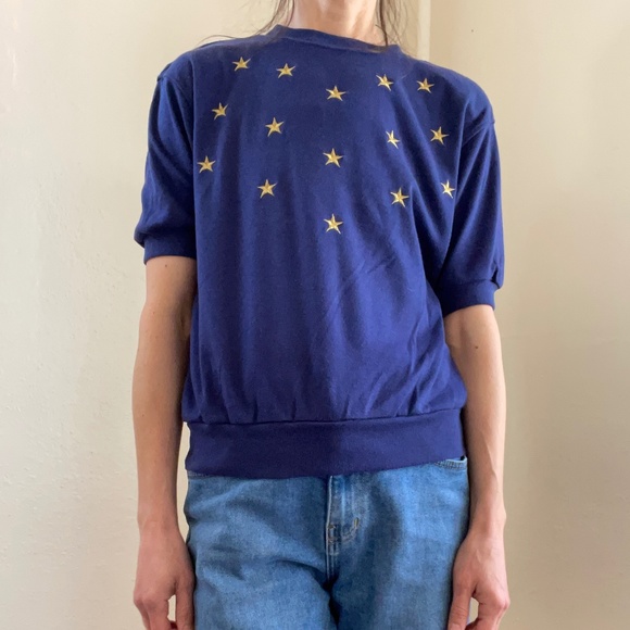 Vintage Metallic Embroidered Star Shirt - Picture 2 of 7